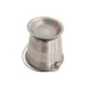 recipient conic din inox cu mâner întors cu susul în jos