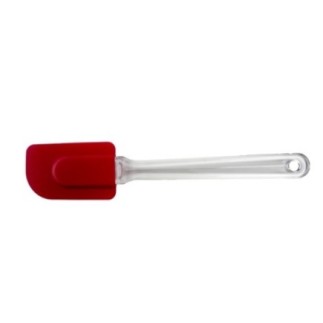 Spatulă de bucătărie pentru întins crema pe torturi, amestecat si glazurat prăjituri, flexibilă din silicon cu mâner transparent
