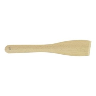 Spatulă de bucătărie din lemn natural, ideală pentru gătit și amestecat fără a zgâria vasele, esențială pentru gătit sănătos