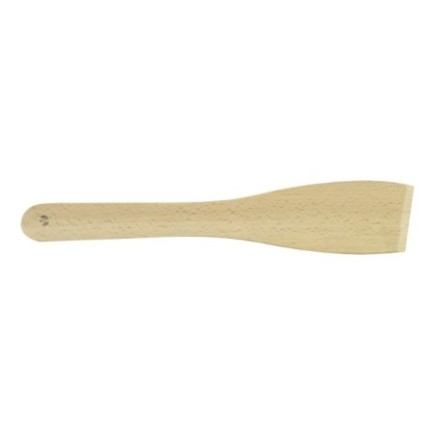 Spatulă de bucătărie din lemn natural, ideală pentru gătit și amestecat fără a zgâria vasele, esențială pentru gătit sănătos