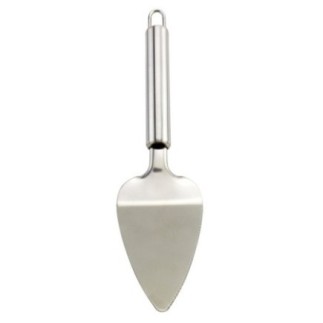 paletă din inox pentru servit felii de tort cu mâner rotunjit cu agățătoare