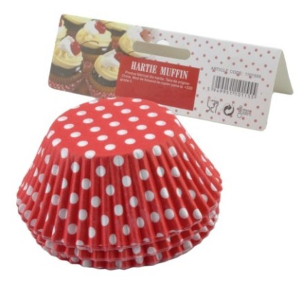 Set de forme pentru copt brioșe, rotunde, din hârtie specială colorată, 2.5x6 cm, rezistente la căldură, 100 buc