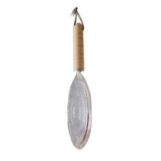 difuzor flacără de aragaz disc perforat rotund cu perforații și mâner din lemn cu agățătoare