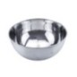 bol rotund argintiu din inox de bucătărie
