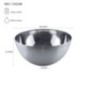bol profesional din inox cu specificații despre dimensiuni trasate prin săgeți