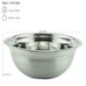 bol rotund din inox cu dimensiuni despre greutate și capacitate afișate prin săgeți