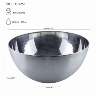 Bol din inox de calitate profesională, esențial pentru gătit, amestecat sau servit, perfect pentru orice bucătărie, 29x14 cm