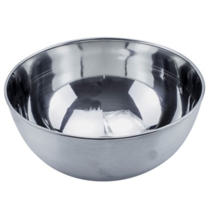 bol gastronomic argintiu din inox