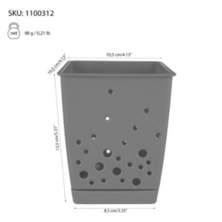 suport uscat tacâmuri din plastic cu specificații despre dimensiuni și greutate