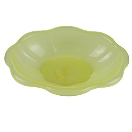 Castron oval din plastic rezistent ideal pentru servirea salatelor, pastelor sau a fructelor, compatibil cuptor cu microunde, 2L