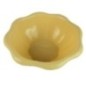castron pentru bucătărie din plastic galben cu margini ondulate