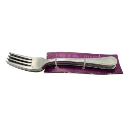 set șase furculițe din inox prinse de eticheta ambalaj
