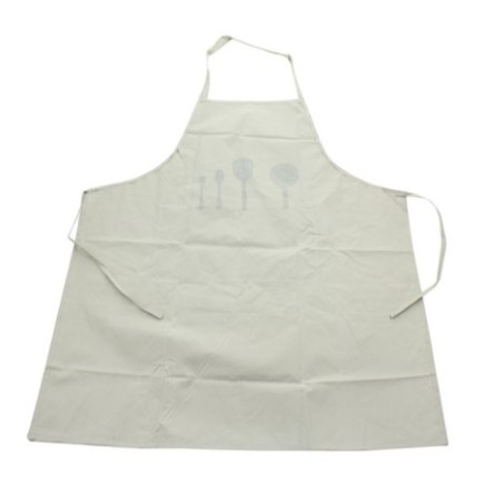 Șorț de bucătărie pentru gătit, protecție împotriva petelor și a stropilor de ulei, mărime universală, unisex, crem