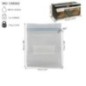 Set de pungi alimentare cu închidere ermetică ziplock, 14x15 cm, reutilizabile, perfecte pentru depozitare și organizare, 50 buc pungă cu închidere ermetică tip zip lock pentru depozitare alimente cu specificații despre dimensiuni ambalaj și capacitate