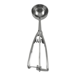 lingură specială din inox pentru cupe de înghețată cu mâner cu arc