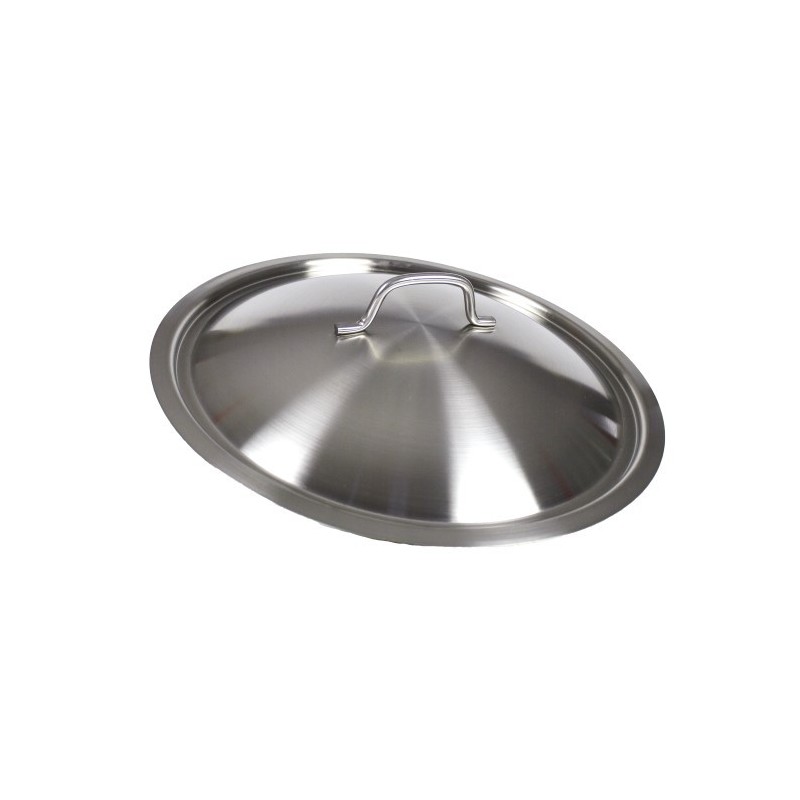 Capac profesional din inox pentru cratițe și oale medii, compatibil cu utilizare intensă în bucătării comerciale, 40 cm