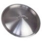 capac inox profesional ușor înclinat cu finisaj lucios mâner central și bordură