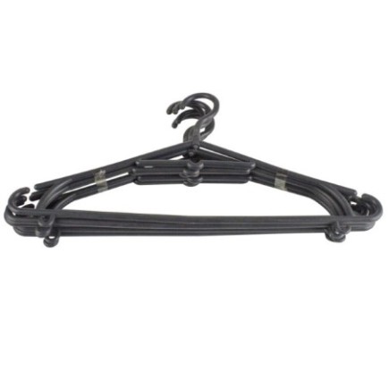 Set de umerașe pentru haine cu bară pentru pantaloni și cârlige pentru fuste, ideal pentru paltoane, cămăși și pantaloni, 5 buc