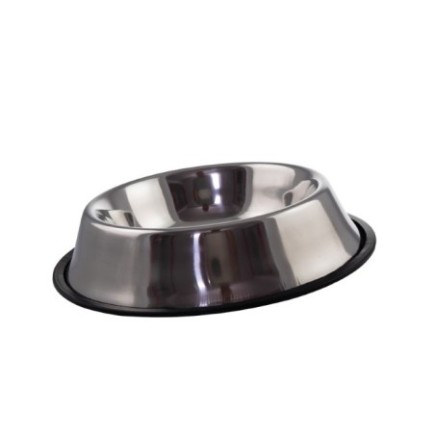 Bol inox 700ml hrană animale - Antialunecare, rezistent