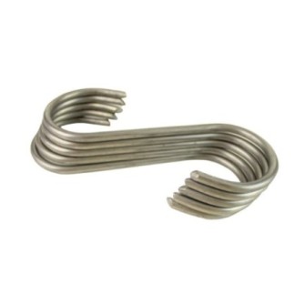 Set de cârlige pentru carne din inox rezistent, perfecte pentru agățarea uscare și afumare cărnii, 5 buc