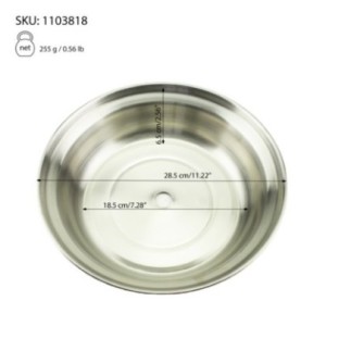 capac din inox pentru farfurii cu specificații despre dimensiuni