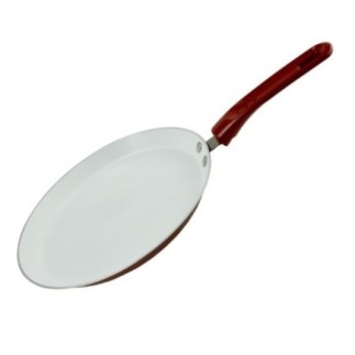 Tigaie clătite din aluminiu cu acoperire ceramică antiaderentă si mâner ergonomic, ideală pentru clătite subțiri, coapte uniform