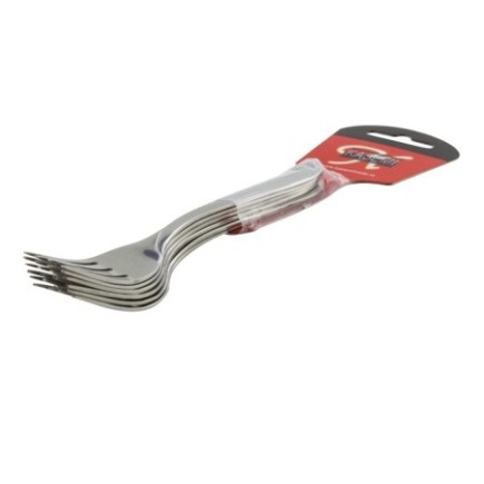 Set de furculițe pentru desert și aperitive, din inox rezistent, cu finisaj lucios premium, tacâmuri pentru servirea mesei, 6buc