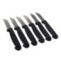Set 6 cuțite inox 6cm - Curățat, decojit, feliat fructe/legume
