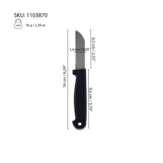 Set 6 cuțite inox 6cm - Curățat, decojit, feliat fructe/legume