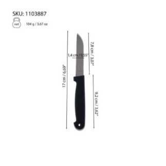 Set 6 cuțite inox 8cm - Esențiale pentru bucătărie