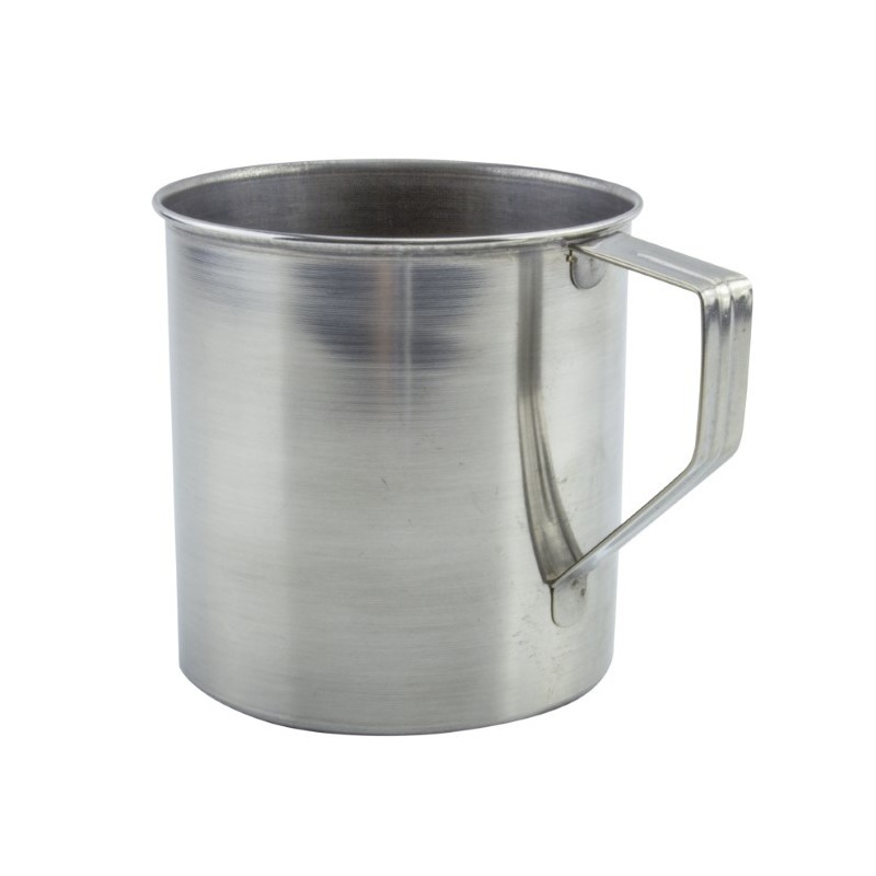 Cană din inox durabilă si rezistenta la temperaturi ridicate, ideală pentru utilizare intensă in drumeții și camping, 550 ml