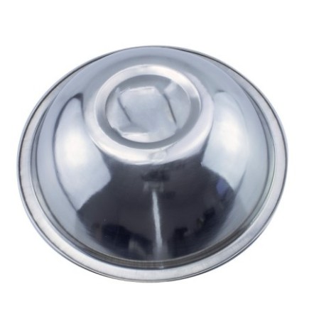 Farfurie adâncă din inox, rezistentă la șocuri și uzură, perfectă pentru utilizare intensivă în bucătării profesionale, 22 cm