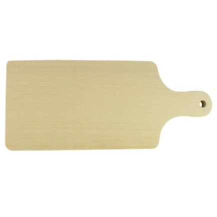 Tocător de bucătărie din lemn, dreptunghiular cu un mâner, perfect pentru tăiat, feliat și mărunțit ingrediente, 36X16X1,5 cm