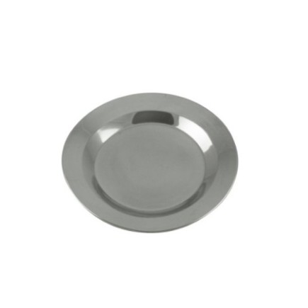 farfurie rotundă din inox pentru camping