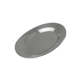 Farfurie întinsă din inox, rezistentă pentru uz intens, ideală pentru terase, camping, outdoor, BBQ,  grătar și uz casnic, 20 cm