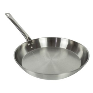 tigaie rotundă din inox cu pereți drepți