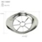 Feliator de fructe din inox, permite felierea rapidă și uniformă în 8 felii egale și îndepărtarea cotorului, pentru mere si pere feliator de mere din inox cu informații despre dimensiuni și greutate