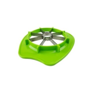 Feliator de mere cu lame din inox și ramă de plastic, îndepărtează cotorul dintr-o singură apăsare, multicolor