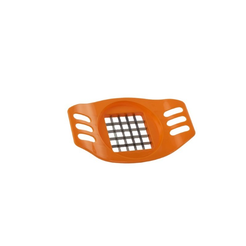 Feliator manual pentru cartofi, din plastic, cu lame din inox, pentru tăierea uniformă în felii gata de prăjit, portocaliu