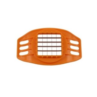 Feliator manual pentru cartofi, din plastic, cu lame din inox, pentru tăierea uniformă în felii gata de prăjit, portocaliu