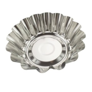formă metalică rotundă și ondulată pentru copt cozonac