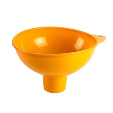 pâlnie din plastic portocaliu cu gură lată pentru dulceață