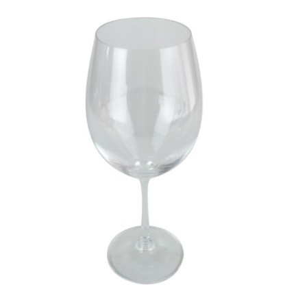pahar pentru vin roșu cu cupă generoasă bombată pe picior stabil