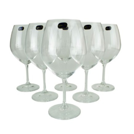 Set de pahare elegante pentru vin roșu, 700 ml, formă specială pentru aerare optimă și evidențierea aromelor complexe, 6 buc