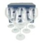 Set de pahare elegante pentru vin roșu, 700 ml, formă specială pentru aerare optimă și evidențierea aromelor complexe, 6 buc set de 6 pahare cu cupe mari din cristal pentru vin roșu în fața cutiei în care sunt ambalate