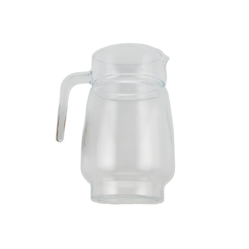 Carafă din sticlă, cu mâner ergonomic și cioc pentru turnare controlată, perfectă pentru servit sucuri și băuturi, 1.5L