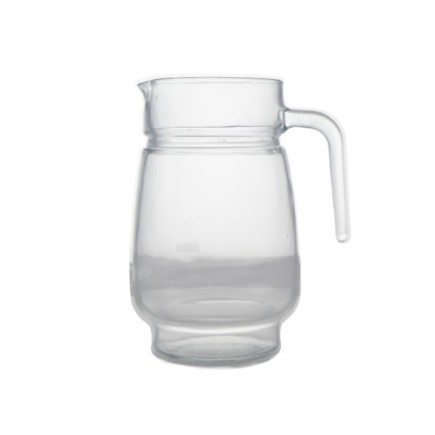 Carafă din sticlă, cu mâner ergonomic și cioc pentru turnare controlată, perfectă pentru servit sucuri și băuturi, 1.5L