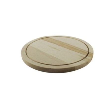 tocător de bucătărie rotund din lemn pentru alimente diametru 24 cm