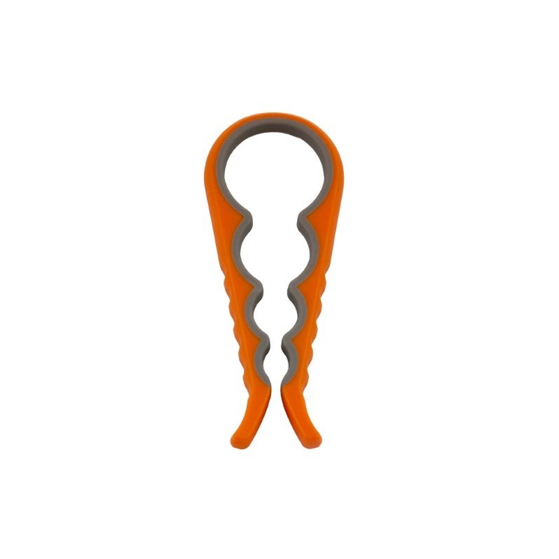 Desfăcător manual de capace pentru borcane și sticle, portocaliu, patru mărimi, 23 cm