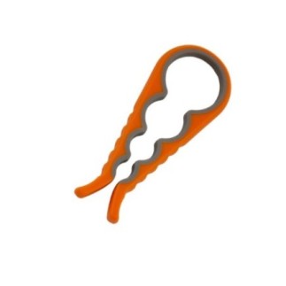 Desfăcător manual de capace pentru borcane și sticle, portocaliu, patru mărimi, 23 cm